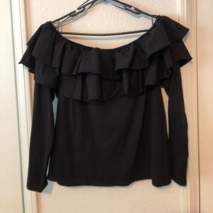 Black off shoulders H&M ruffled Blouse